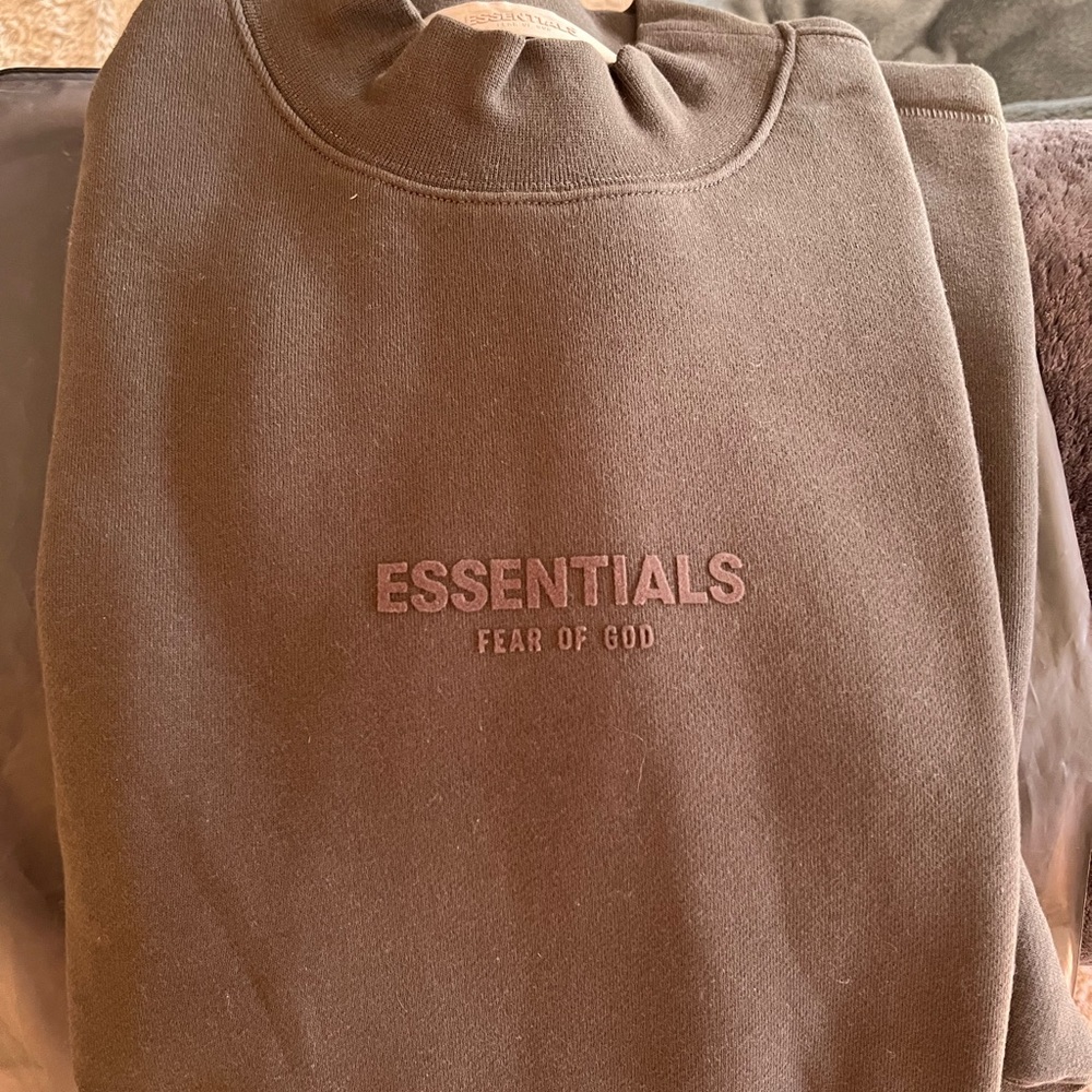 Essentials Fear of God Relaxed Crewneck “Off Black” sz L
